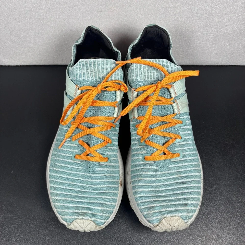 Merrell Embark Lace Mens 13 Blue Orange Trail Running Shoes Vibram Knit J067217
